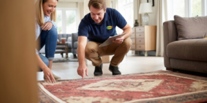 Safe-Dry professional carpet cleaning technician