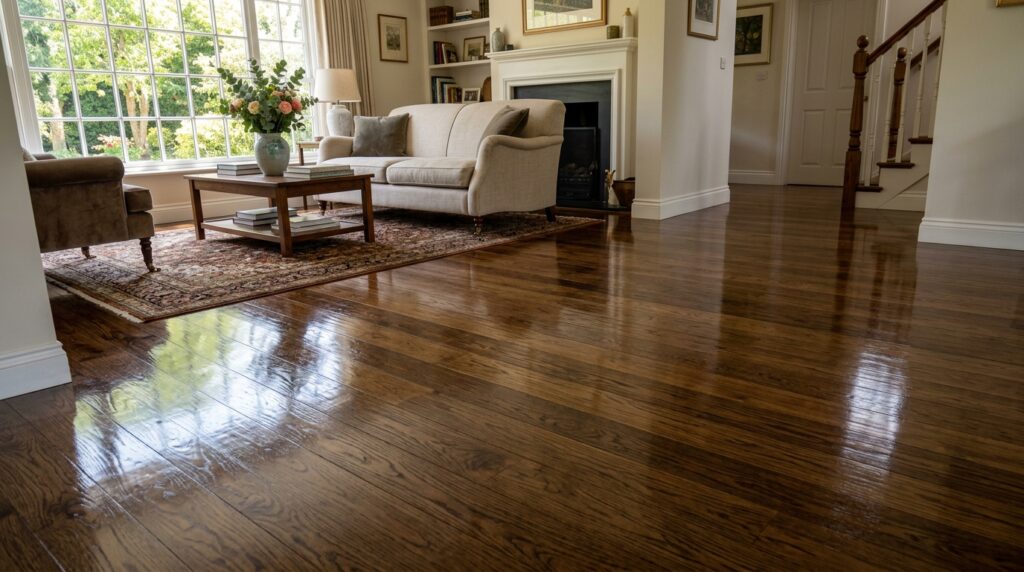 shiny hardwood floor 9b054361f5